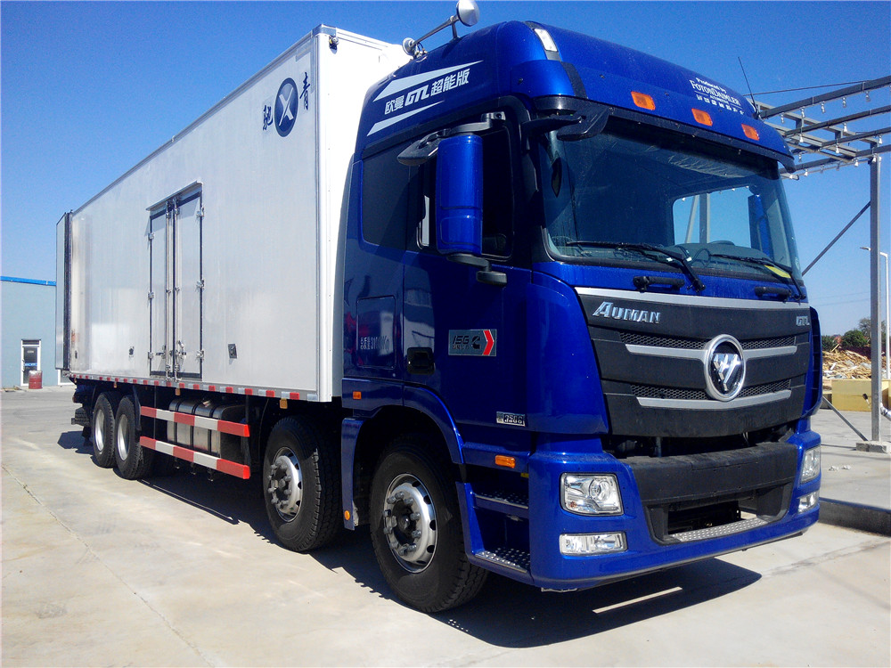 供應(yīng)冷藏車，9.6米350馬力冷藏車，蔬菜水果冷藏車 歐曼冷藏車