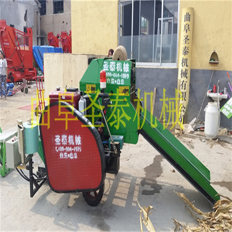 黃儲(chǔ)打包機(jī) 玉米秸稈青儲(chǔ)機(jī)青貯圓捆機(jī)