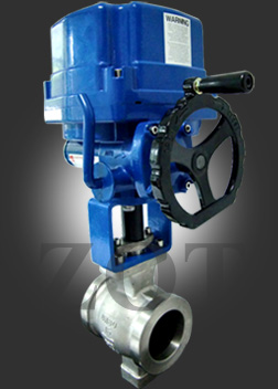 上海卓特專業(yè)生產(chǎn)VQ647H氣動V型調(diào)節(jié)球閥