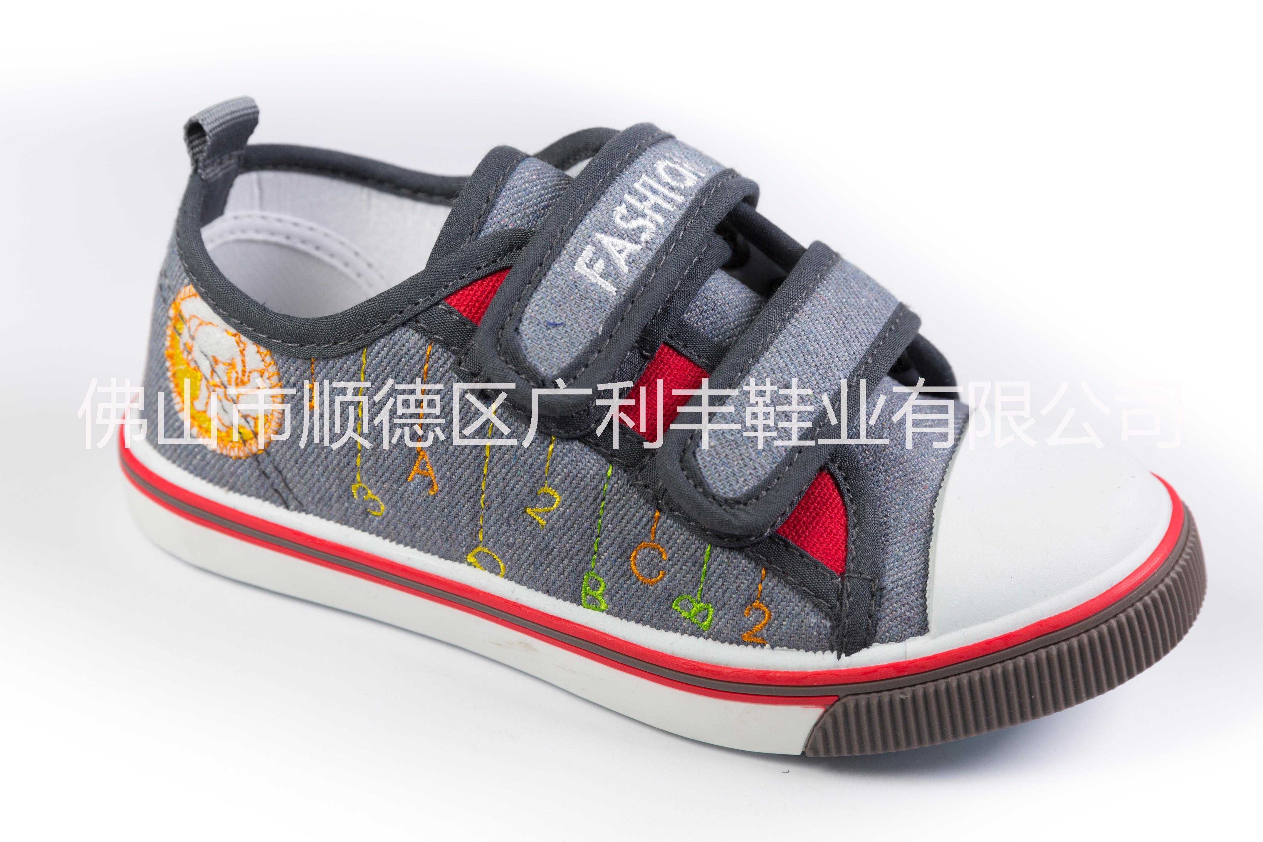 新款布童鞋供應(yīng)，新款百搭休閑舒適男女大中童魔術(shù)貼透氣布童鞋