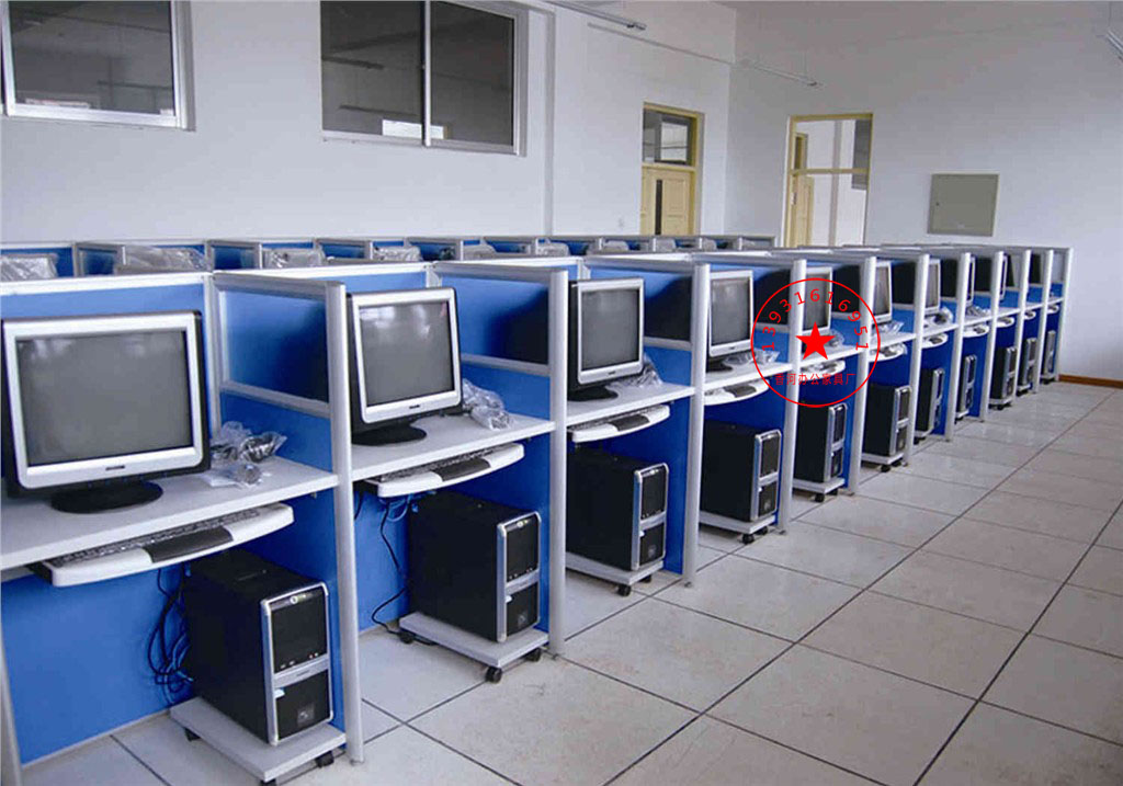 供應微機室電腦桌多媒體桌椅學校家具