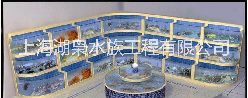 酒店海鮮池制作設計_賓館海鮮池設計制作_超市海鮮池魚缸制作設計