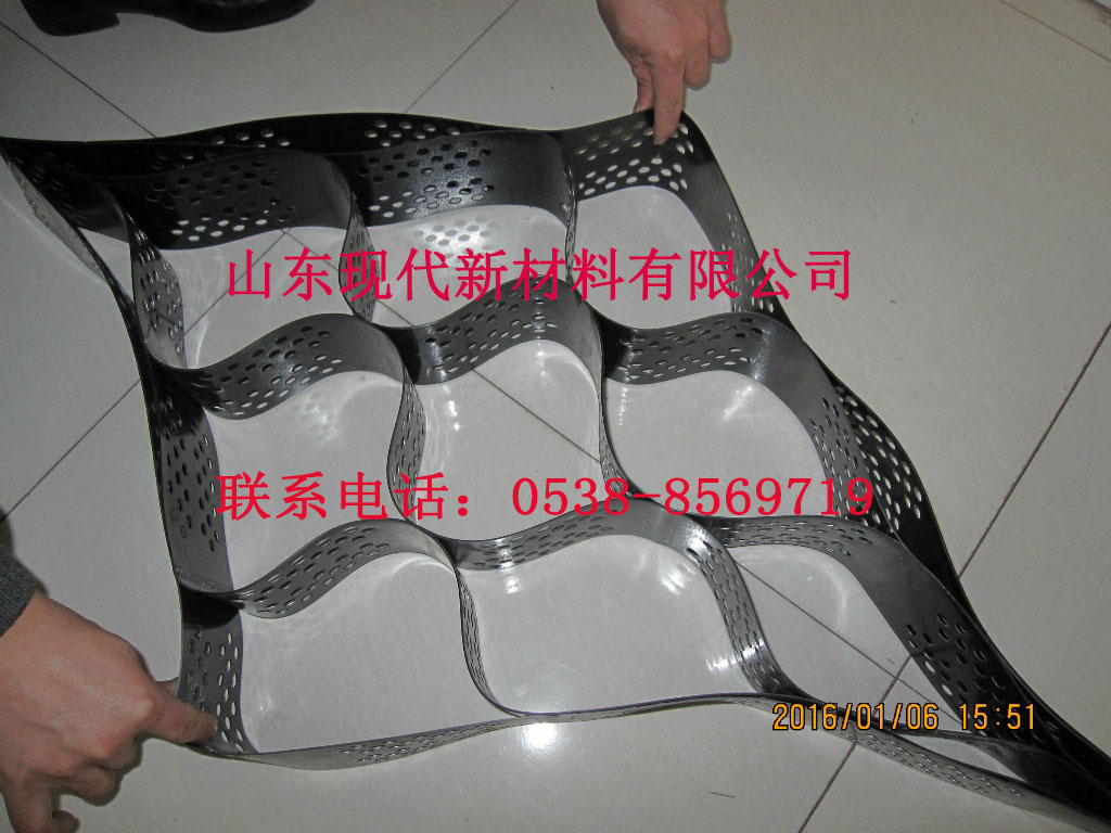 山東現(xiàn)代 HDPE土工格室 精益求精受客戶追捧