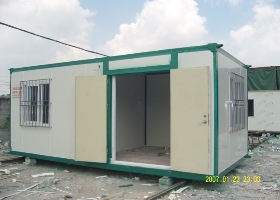 住人集裝箱活動(dòng)房*玻鎂地板