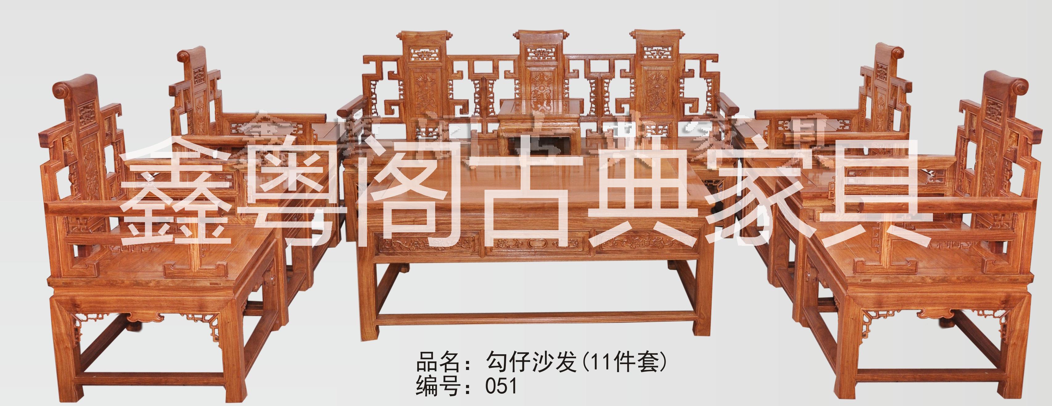 上?；ɡ婺究蛷d沙發(fā)組合，定做紅木皇宮沙發(fā)，中式仿古沙發(fā)廠家直銷