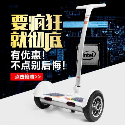 10寸帶扶手工廠直銷兩輪平衡車,兩輪體感車,雙輪代步車電動(dòng)扭扭車