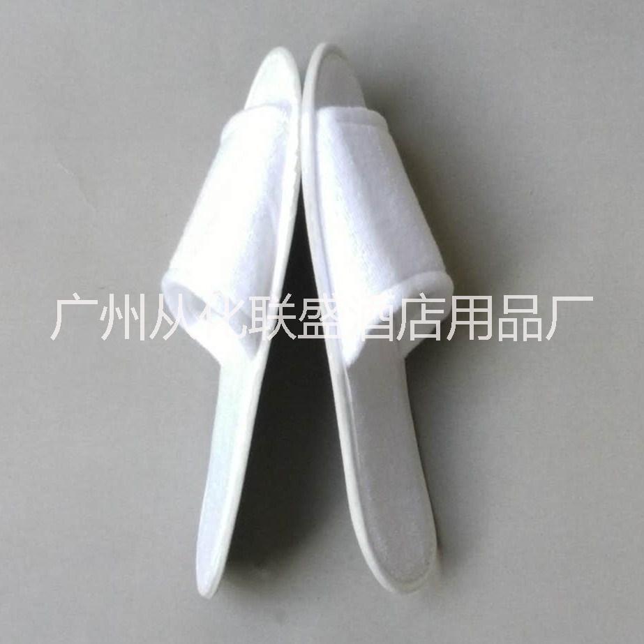 供應(yīng)酒店賓館一次性拖鞋開(kāi)口毛巾布拖鞋 可定制logo