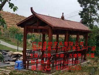 供應(yīng)棧道走廊游廊/廠家直銷防腐木涼亭/走廊/園林景觀長廊/50米杉木廊亭