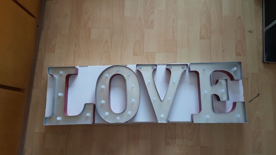 供應(yīng)婚慶道具字母燈 ABS塑料字母燈