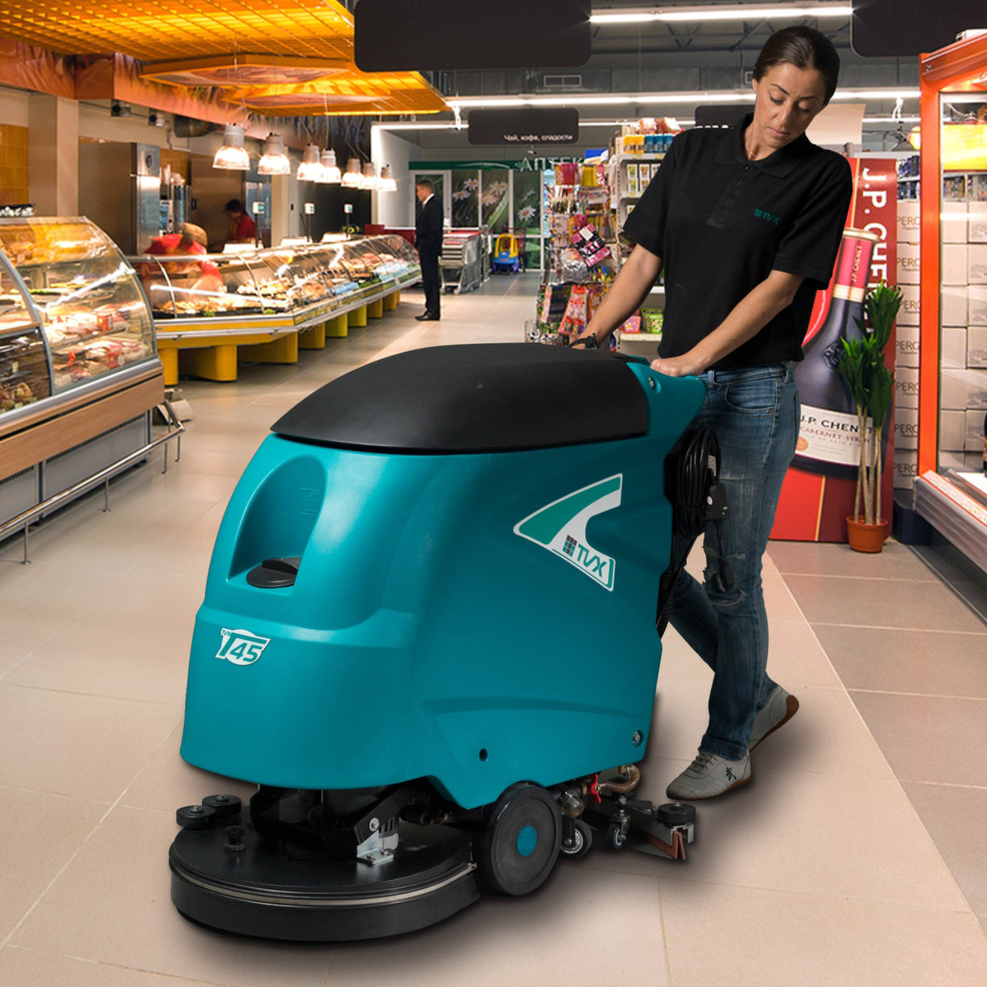 卷煙廠用全自動(dòng)洗地機(jī)