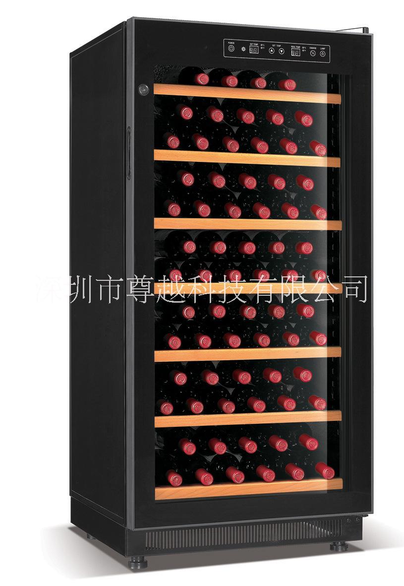 歐式黑鈦不銹鋼紅酒柜 壓縮機(jī)一體式恒溫酒柜 廠家直銷(xiāo)