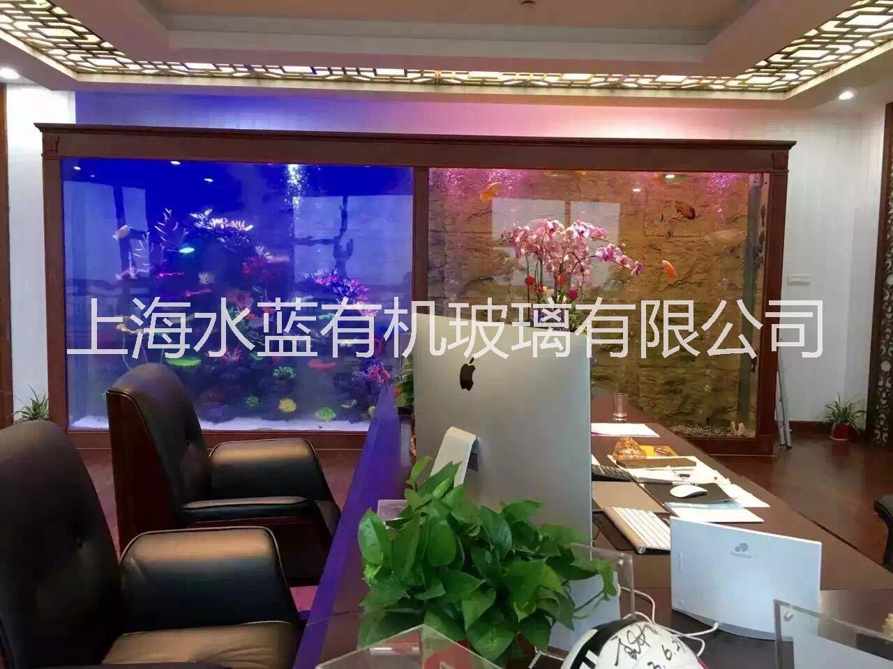 供應(yīng)嘉興有機(jī)玻璃亞克力景觀水族箱工程