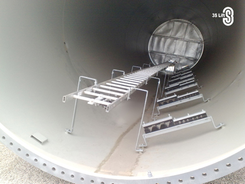 供應(yīng)3slift鋁合金爬梯，護(hù)欄，爬梯防墜落系統(tǒng)，高空作業(yè)爬梯