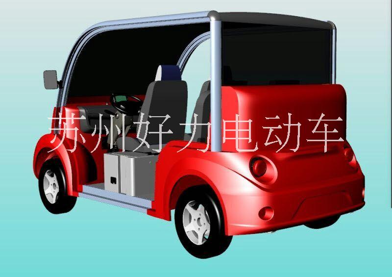 新款4-6座電動(dòng)觀光車，電動(dòng)*，小型封閉觀光車，6座封閉*