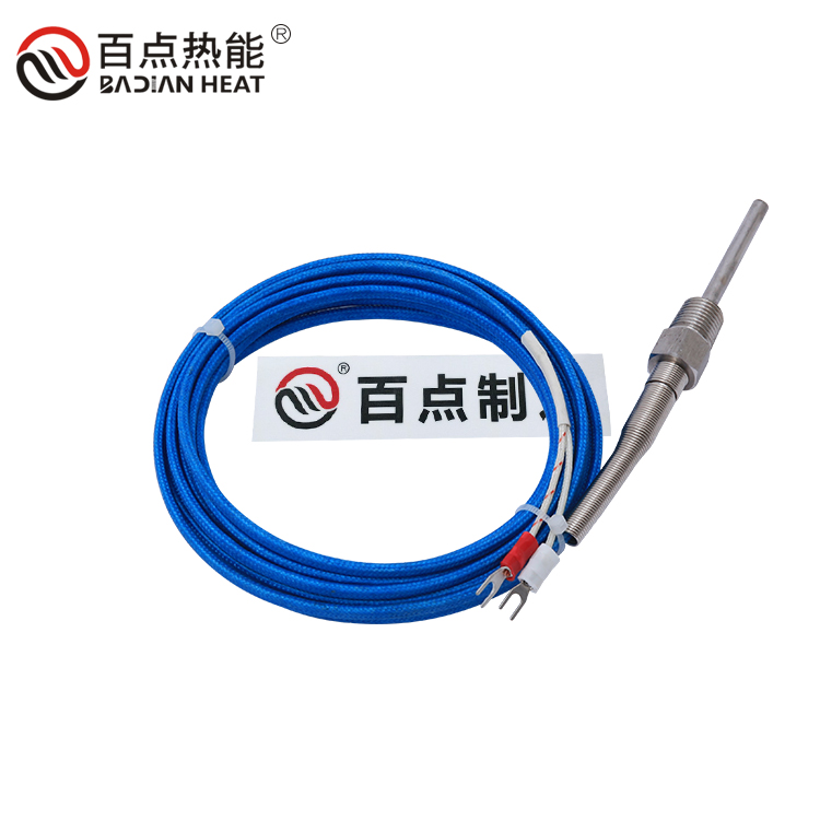 藍(lán)色直針熱電偶 工業(yè)耐磨感溫線 K式直針探溫棒 熱銷爆款