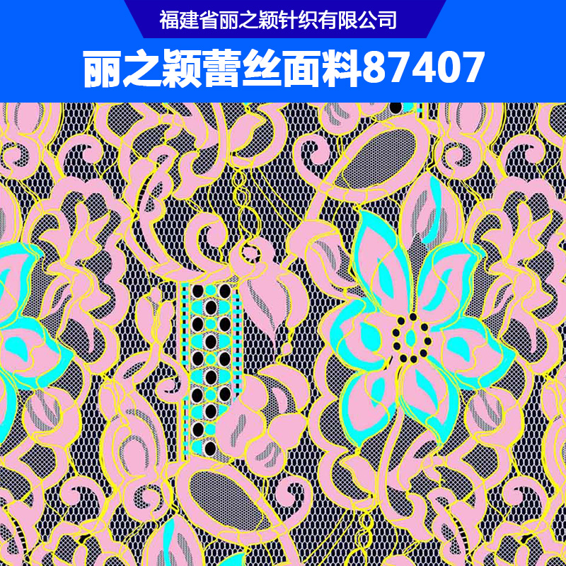 麗之穎蕾絲面料87407 時(shí)裝鏤空蕾絲面料 時(shí)尚女裝彈力蕾絲面料