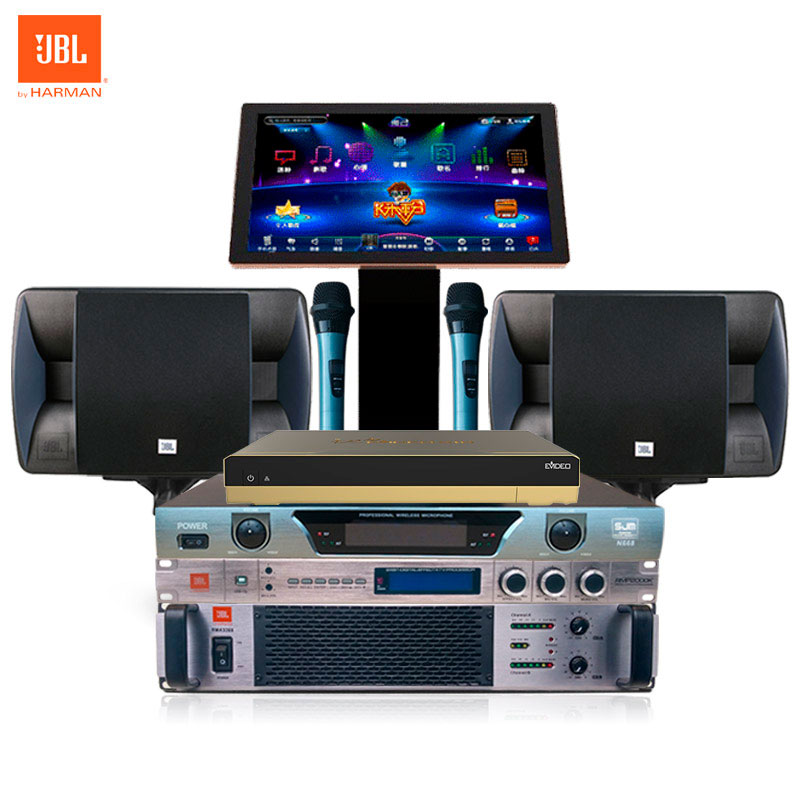 JBL*KTV卡拉OK套裝音響JBL RM101 RMA3300家庭KTV音響音箱套裝卡拉ok點(diǎn)歌機(jī)家庭影院11件套