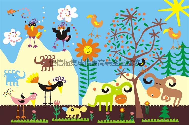 鋅鋼背景墻高清系列抽象風(fēng)格 湖南恒信福集成墻面廠家集成墻面批發(fā)