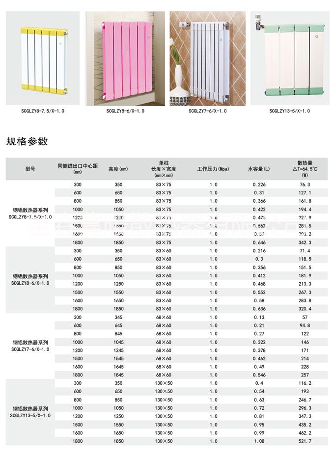 供應銅鋁復合散熱器暖氣片供貨商/圣春冀暖散熱器有限公司天津銷售處 圣春鋼鋁復合散熱器暖氣片
