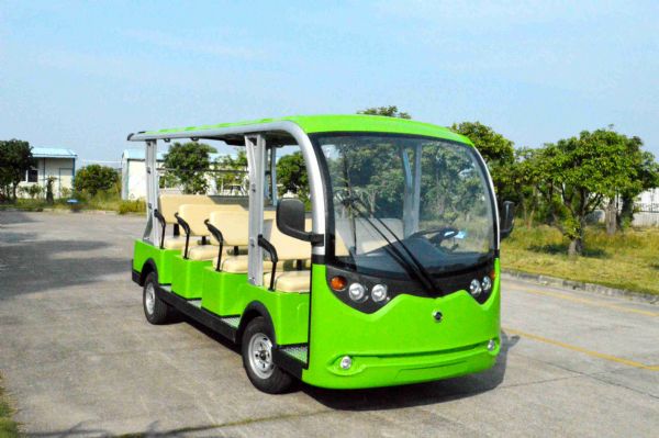 廣東11座電動觀光車出售，旅游景區(qū)游覽車，廠家直銷/批發(fā)。 11座休閑旅游觀光車出售