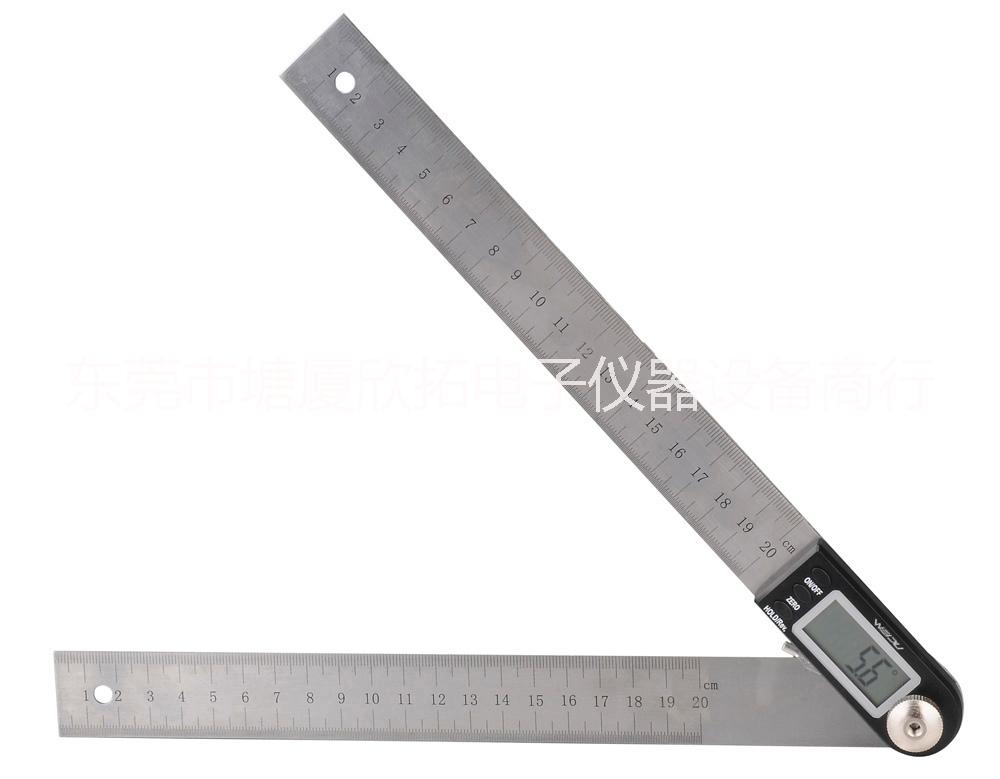 二和一360度旋轉角度尺電子數顯 *量角器測角儀帶鋼尺 東莞*量角器測角儀帶鋼尺