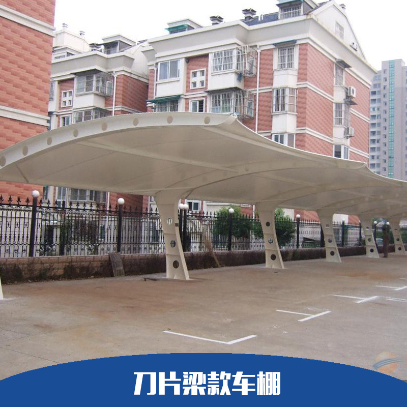 *梁款車棚大型膜布車棚小型吊頂膜結(jié)構(gòu)頂布PVC張拉膜布加工安裝