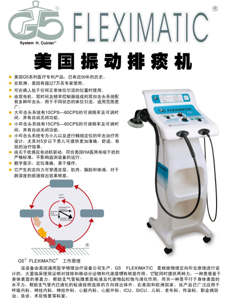 美國(guó)G5雙叩擊頭進(jìn)口排痰機(jī)