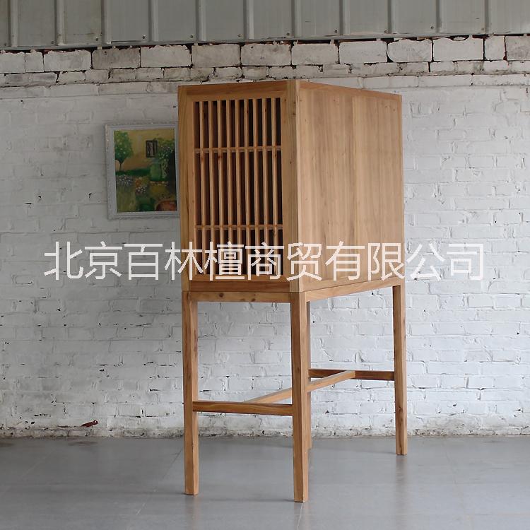 酒店備餐柜餐邊柜實木酒水柜儲物柜 定做原木家具簡約