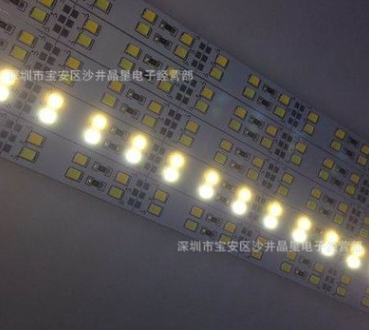 廠家直銷雙排led硬燈帶 高亮珠寶手機展柜臺*led燈條 高壓2835硬燈條 2835雙排led硬燈帶