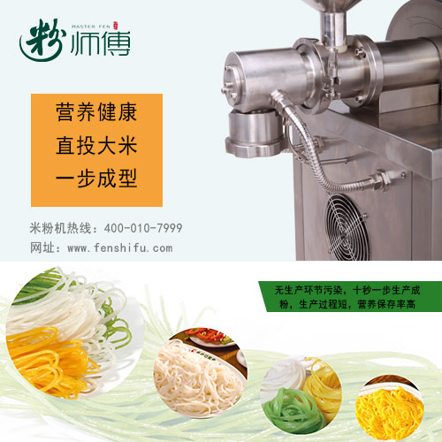 廠家直銷(xiāo)多功能一步成型粉師傅小型米粉機(jī)