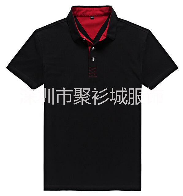 翻領短袖文化衫高爾夫polo衫 翻領短袖文化衫高爾夫polo衫 廣州翻領短袖文化衫polo衫定制