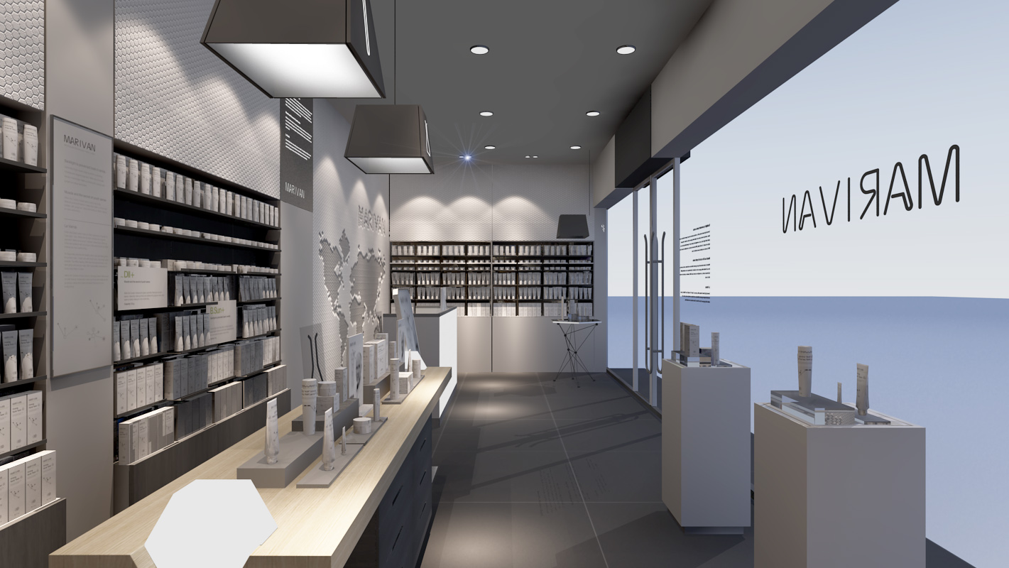 供應(yīng)招牌護(hù)膚品專賣店設(shè)計(jì)/店面/招牌/門頭/形象店/品牌店設(shè)計(jì)