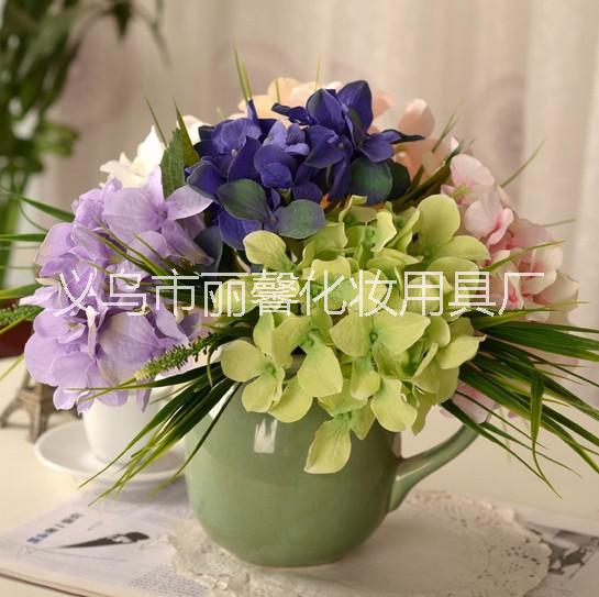 手捧繡球花批仿真花絹花干花裝飾花 手捧繡球花仿真
