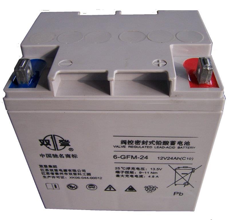 雙登蓄電池6-GFM-24(12V24AH)_江蘇雙登蓄電池