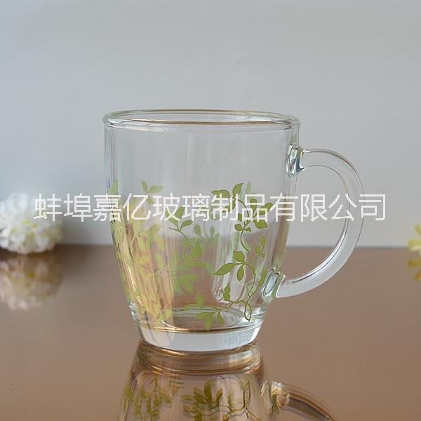 玻璃把杯 玻璃咖啡杯 茶杯牛奶杯 玻璃把杯咖啡杯茶杯牛奶杯963 圣誕玻璃把杯咖啡杯茶杯牛奶杯 玻璃桃形杯把杯茶杯咖啡杯
