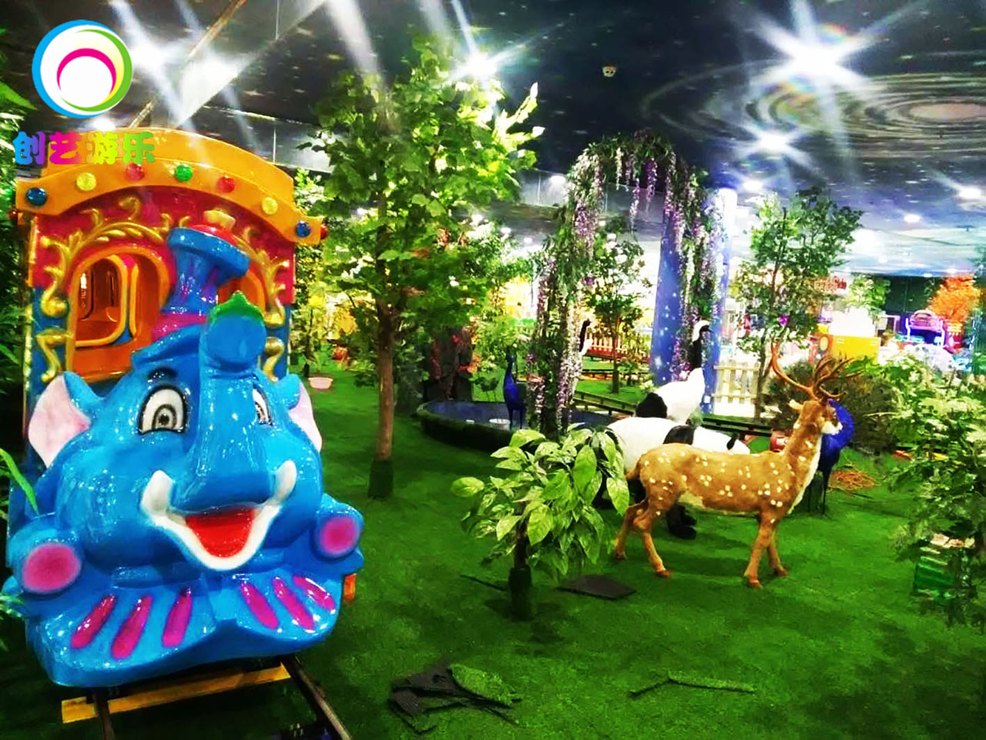 大象軌道小火車最漂亮的火車設備