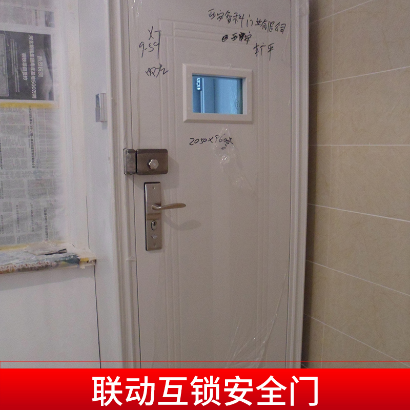 聯動互鎖安全門帶視窗的防彈互鎖二道門防尾隨聯動門廠家直銷