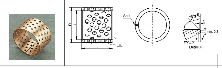 嘉善譽(yù)達(dá)無油軸承 FB092青銅布孔軸承