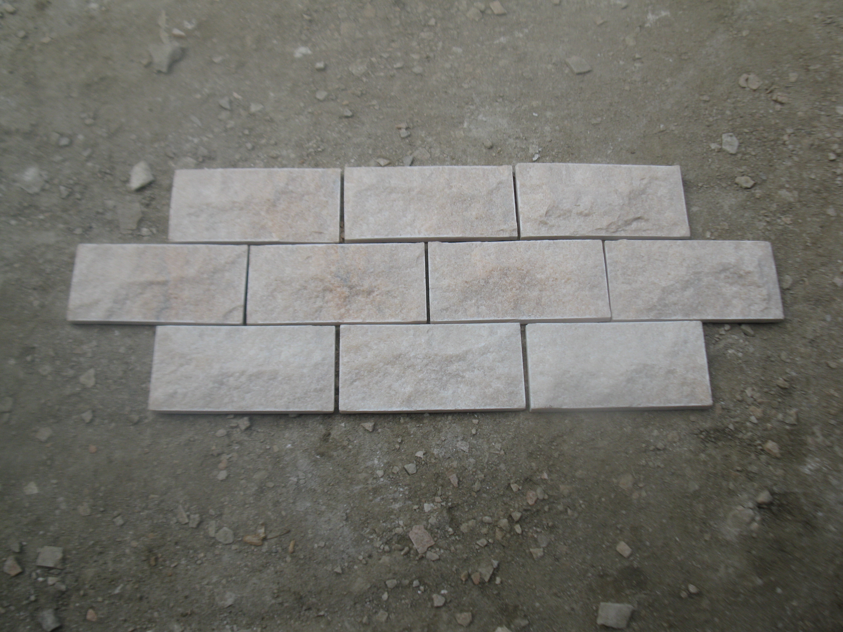 白色石材文化磚 外墻蘑菇石圖片