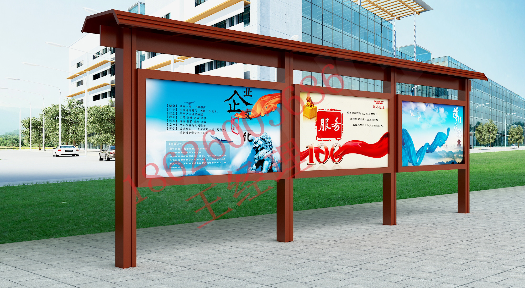 湖北億龍宣傳欄  湖北恩施企業(yè)壁掛宣傳欄