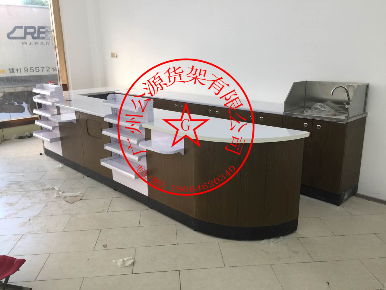 收銀臺(tái)、貨架、煙酒柜廠家 促銷架