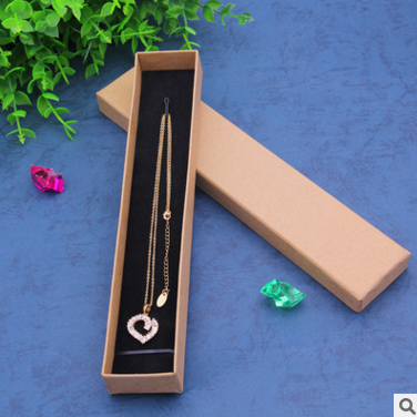 廠家現(xiàn)貨復古項鏈盒 紙質(zhì)DIY禮品盒可訂制logo 飾品包裝盒 牛皮紙項鏈盒