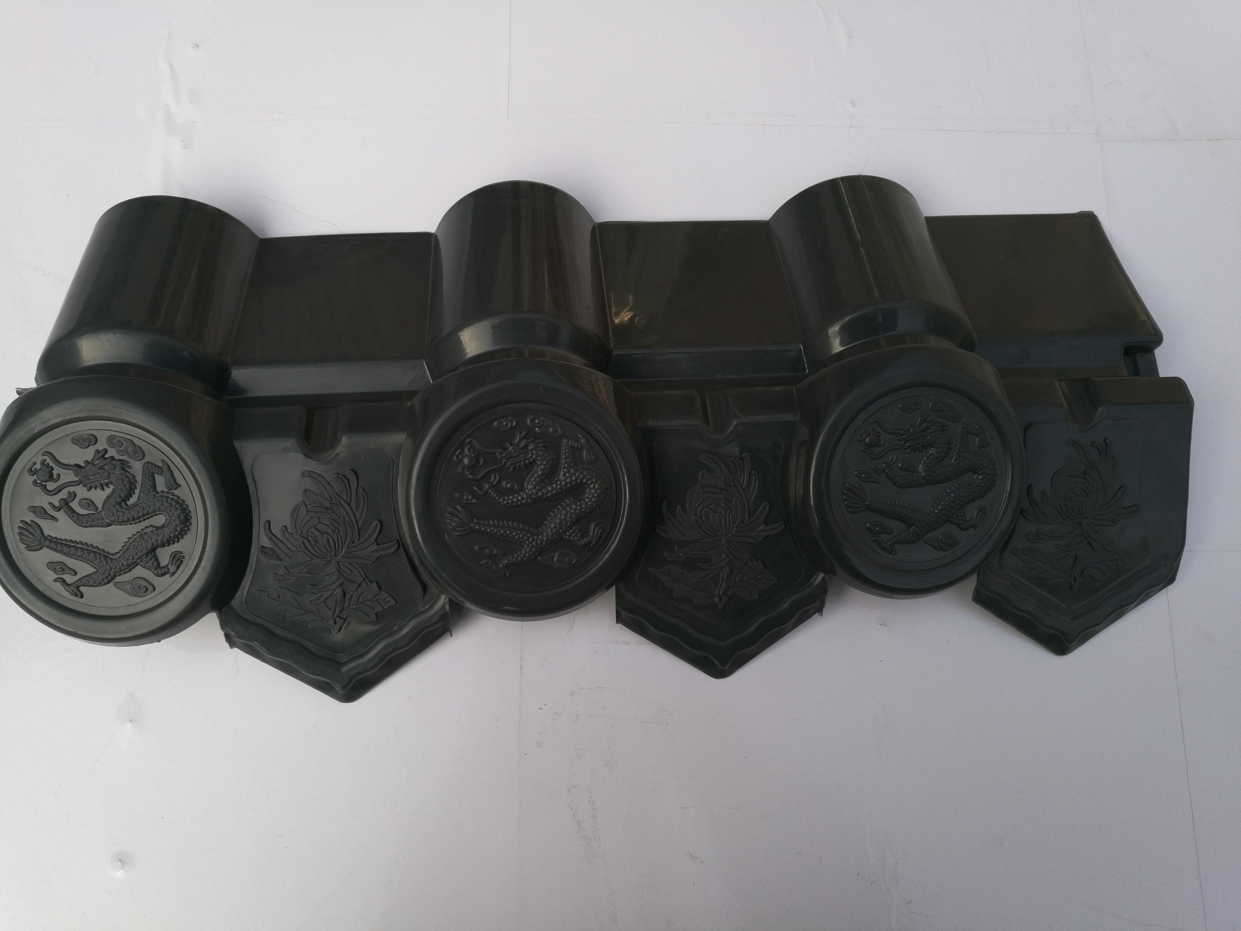 合成樹(shù)脂瓦配件PP滴水檐 合成樹(shù)脂瓦配件PP灰色滴水檐