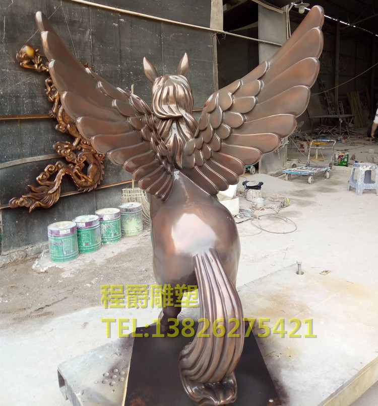仿古銅玻璃鋼馬雕塑定制 雕塑大型歐式玻璃鋼馬園林景觀廣場擺件  仿古銅玻璃鋼馬雕塑定制 仿古銅玻璃鋼飛馬雕塑定制