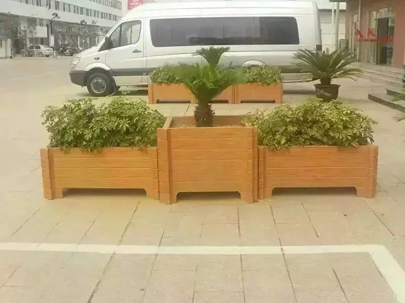 仿木花箱、仿木廊架、花架、仿木花桶、河堤護(hù)欄