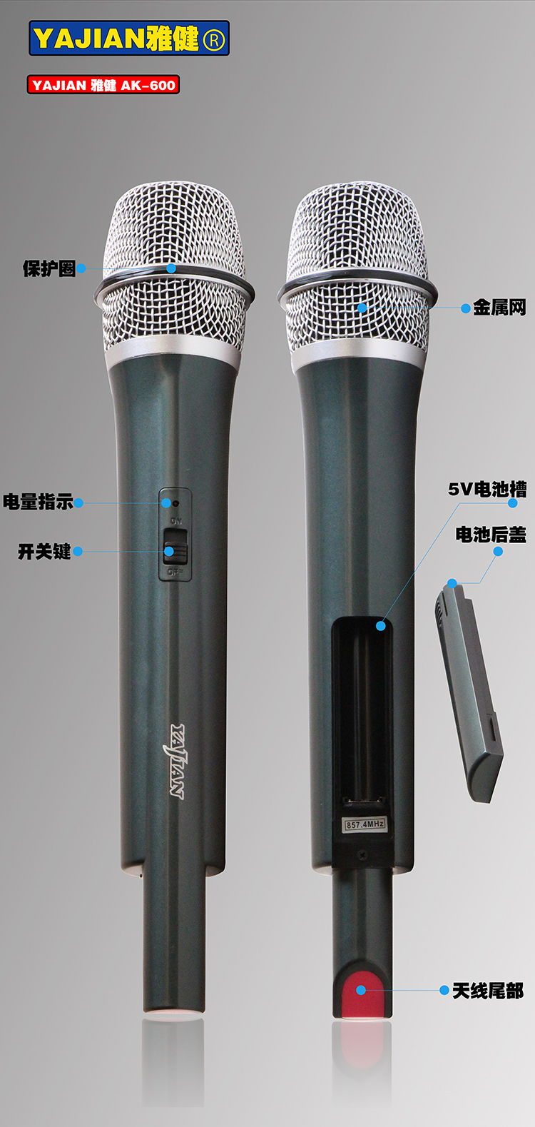飛霸廠(chǎng)家直銷(xiāo)批發(fā)卡拉OK一拖二無(wú)線(xiàn)咪家庭KTV無(wú)線(xiàn)麥克風(fēng)