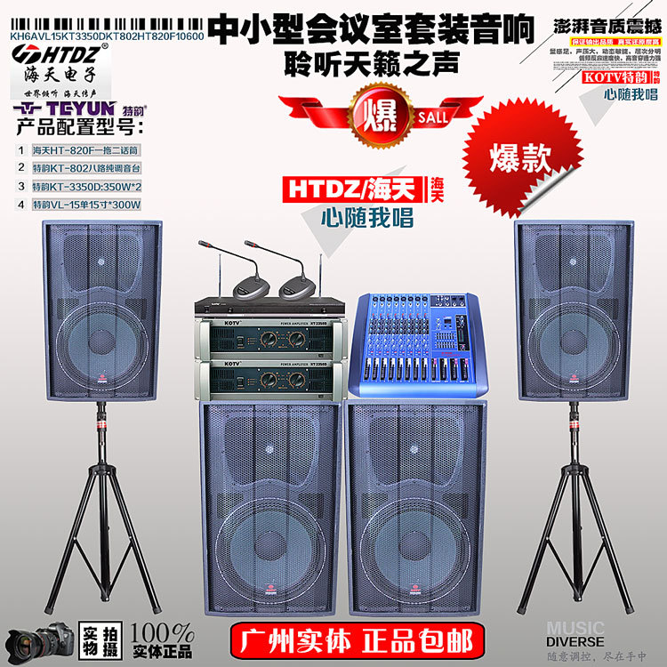 專業(yè)原裝海天公司會議室教學(xué)培訓(xùn)室音響組合一拖二會議*演講