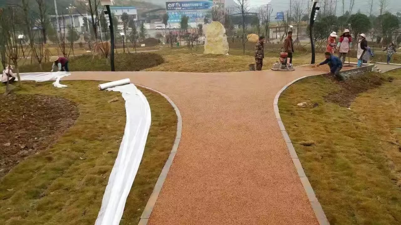 長沙生態(tài)透水混凝土，彩色混凝土