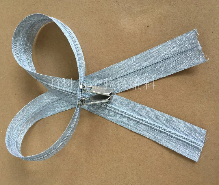 3#/5#尼龍拉鏈 電鍍銀布邊 銀牙拉鏈 銀色布邊拉鏈 批發(fā)手袋包化妝包拉鏈