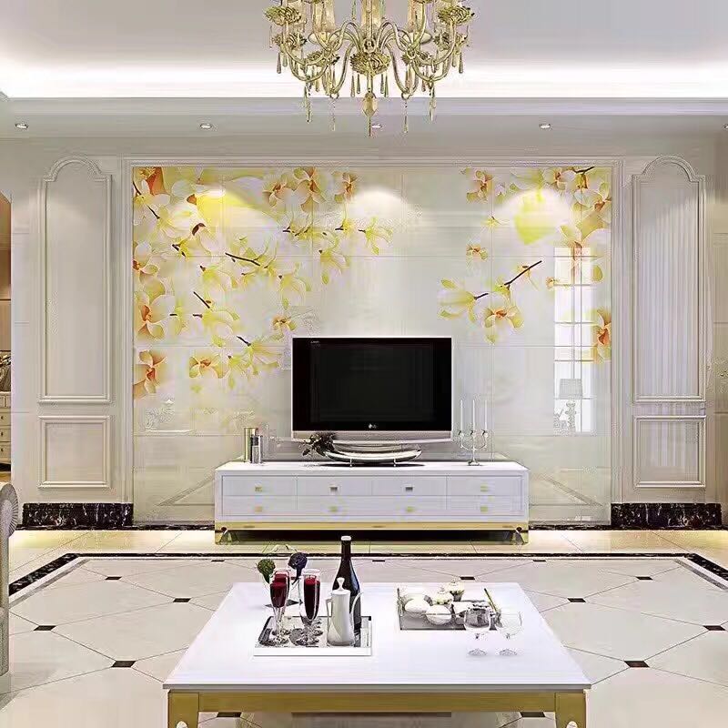 電視背景墻，石材羅馬柱